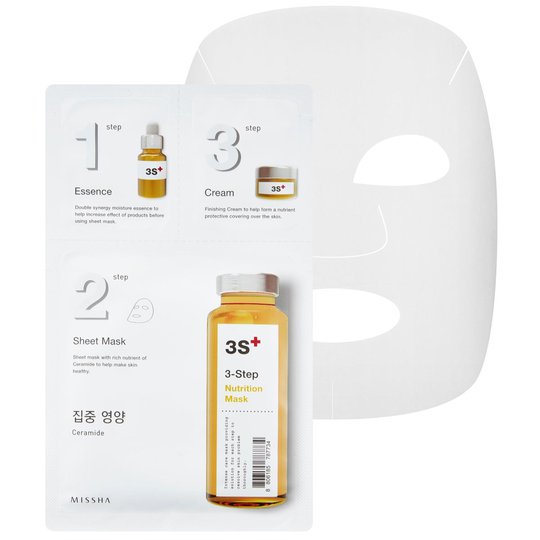 3-Step Nutrition Mask, MISSHA K-Beauty Kasvonaamiot