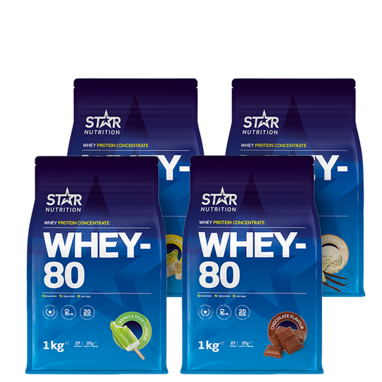 Whey-80 Mix&Match, 4x1kg