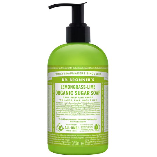 Organic Hand & Body Shikakai Soap Lemongrass Lime, 355 ml Dr. Bronner's Suihkugeelit