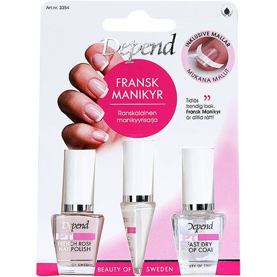 French Manicure Kit, Depend Kynsinauhojen hoito