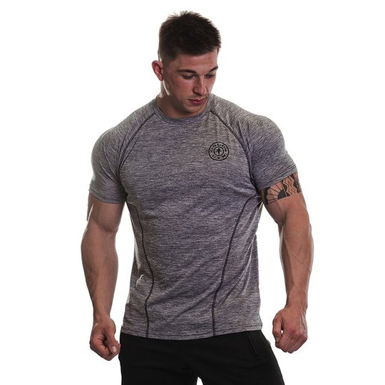 Gold's Gym Performance Raglan T-shirt, Grey Marl