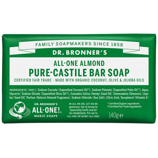 Magic Soaps All-One Hemp Almond, 140 g Dr. Bronner's Luonnonkosmetiikka