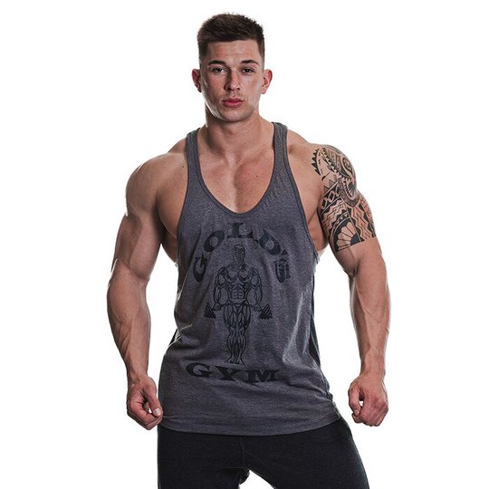 Muscle Joe Tonal Panel Stringer, Grey/Charcoal