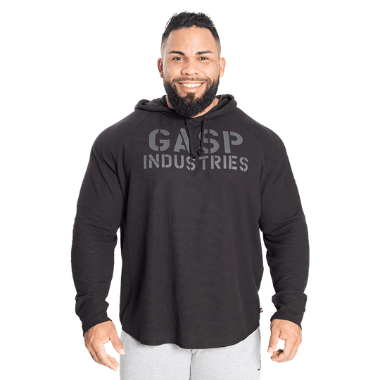 L/S Thermal Hoodie, Black/Black