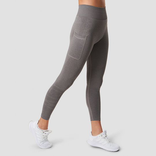 Define Seamless Pocket Tights, Taupe Melange