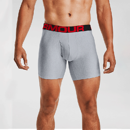 UA Tech 6in 2 Pack, Mod Gray Light Heather