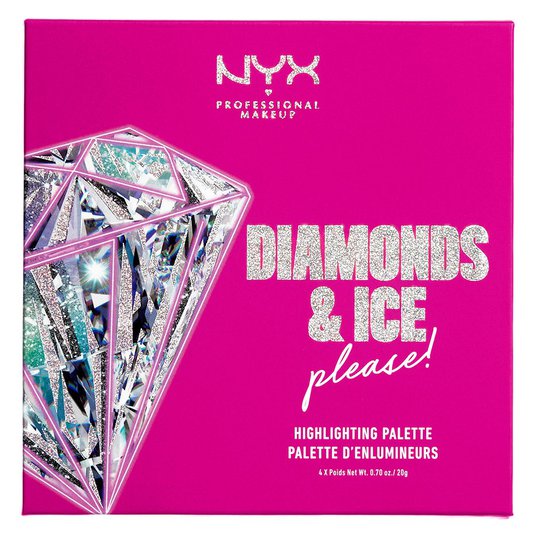 Diamonds & Ice Please! Highlighting Palette, NYX Professional Makeup Setit & Paletit