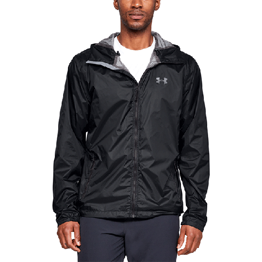 UA Forefront Rain Jacket, Black