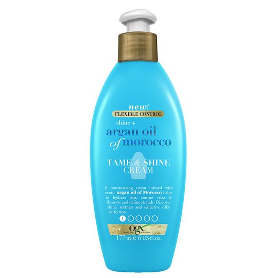 Argan Extra Strength Tame & Shine Cream, 177 ml OGX Viimeistelytuotteet