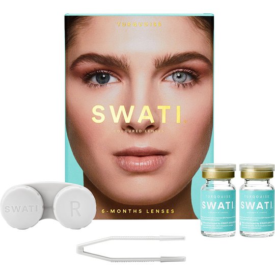Turquoise, 2 st Swati Värilliset piilolinssit