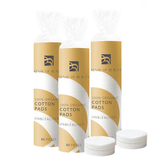 Organic Cotton Pads, Sense Of Beauty Ihonhoitolaitteet