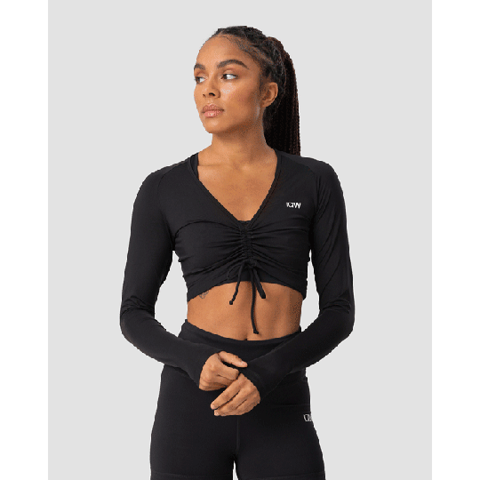 Scrunch Long Sleeve, Black