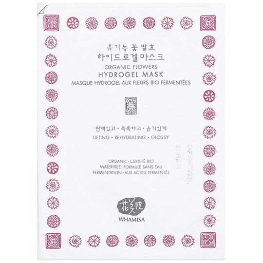 Whamisa Organic Flowers & Aloe Vera Hydrogel Mask, 33 g Whamisa Skincare Kasvonaamio
