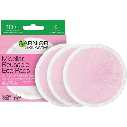 Skin Active Micellar Reusable Eco Pads, 3 pcs Garnier Ihonhoitolaitteet