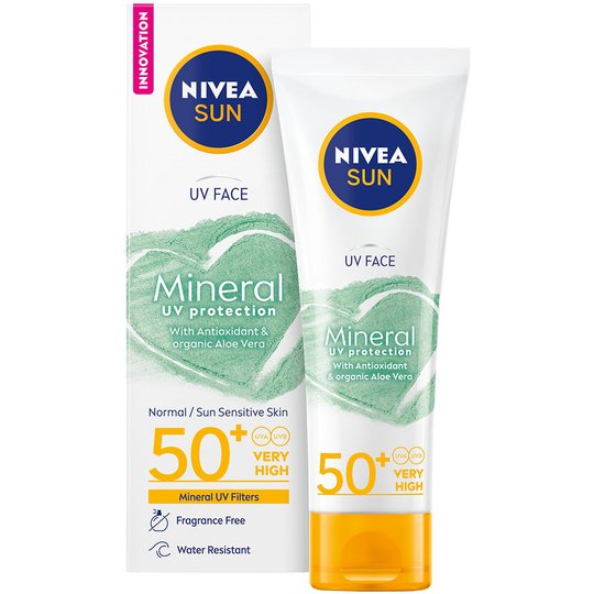 UV Face Mineral Sunscreen, 50 ml Nivea Kasvojen aurinkotuotteet