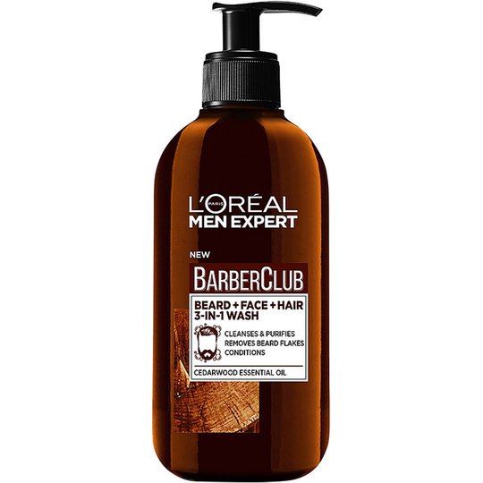 L'Oréal Paris Men Expert Barber Club Wash, 200 ml L'Oréal Paris Parta & Viikset
