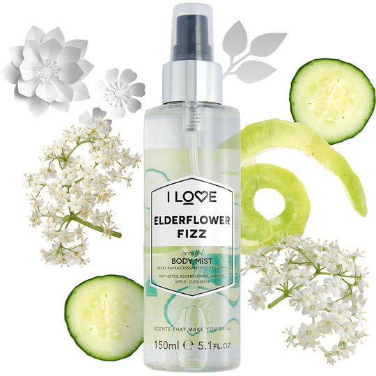 Elderflower Fizz, 150 ml I love… Vartalosuihkeet