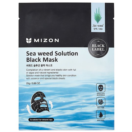 Seaweed Solution Black Mask, 25 g Mizon Kasvonaamiot