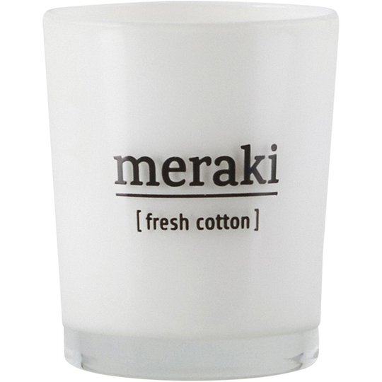 Fresh Cotton Scented Candle, Meraki Tuoksukynttilät