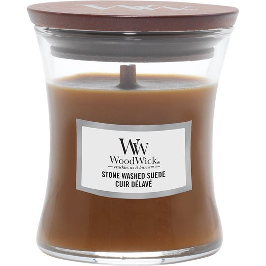 Stone Washed Suede, WoodWick Tuoksukynttilät