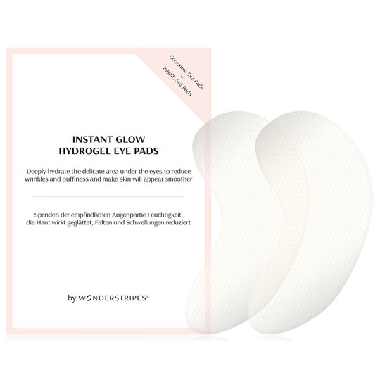 Instant Glow Hydrogel Eye Pads, Wonderstripes Silmänympärysvoiteet