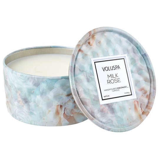 Embossed Mini Tin Candle, 170 g Voluspa Tuoksukynttilät