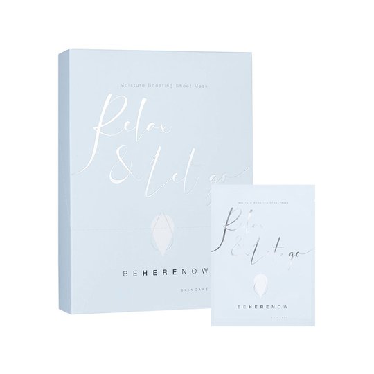 Relax & Let Go - Moisture Boosting Sheet Mask, Be Here Now Skincare Kasvonaamio