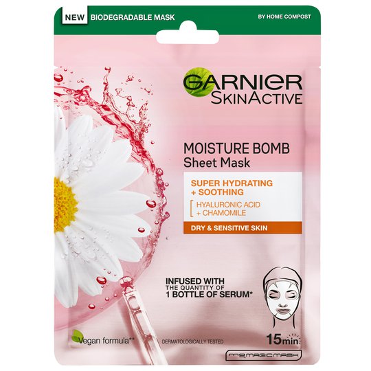 Moisture Bomb Super-Hydrating Soothing Mask, Garnier Kasvonaamio