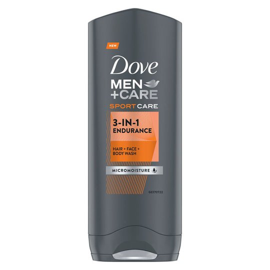 Men+Care Sport Endurance 3-in-1, 250 ml Dove Suihkugeelit miehille