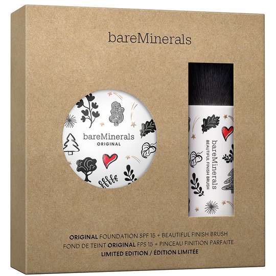 Original Foundation & Brush Kit Medium Beige, bareMinerals Meikkivoide