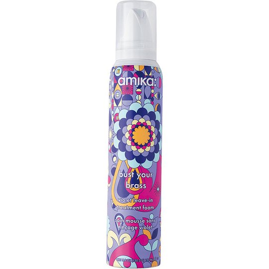 Bust Your Brass Violet Leave-In Treatment Foam, 157 ml Amika Tehohoidot