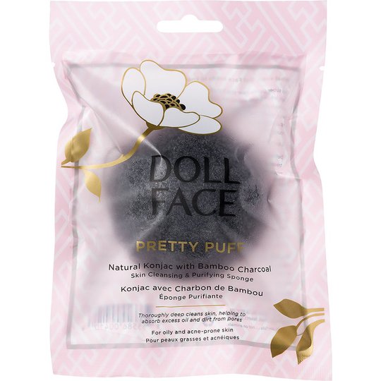 Doll Face Pretty Puff Bamboo Charcoal Clarifying Sponge, Doll Face Ihonhoitolaitteet