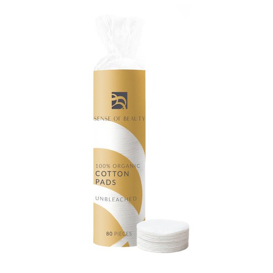 100% Organic Cotton Pads Unbleached, 80 pcs Sense Of Beauty Täydentävät tuotteet