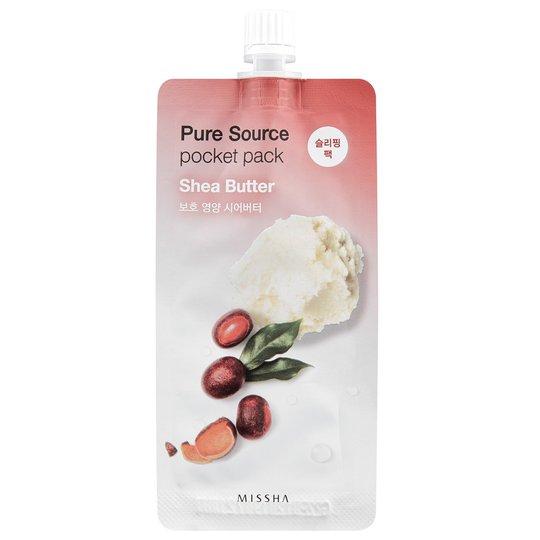 Pure Source Pocket Pack (Shea Butter), MISSHA K-Beauty Kasvonaamiot