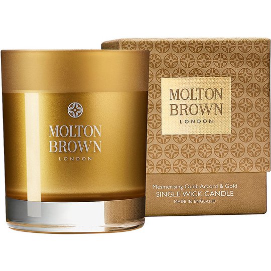Oudh Accord & Gold Single Wick Candle, 180 g Molton Brown Tuoksukynttilät