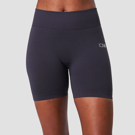Scrunch Seamless Shorts, Graphite Melange
