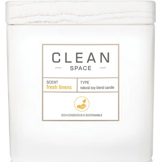 Space Fresh Linens Candle, 227 ml Clean Tuoksukynttilät