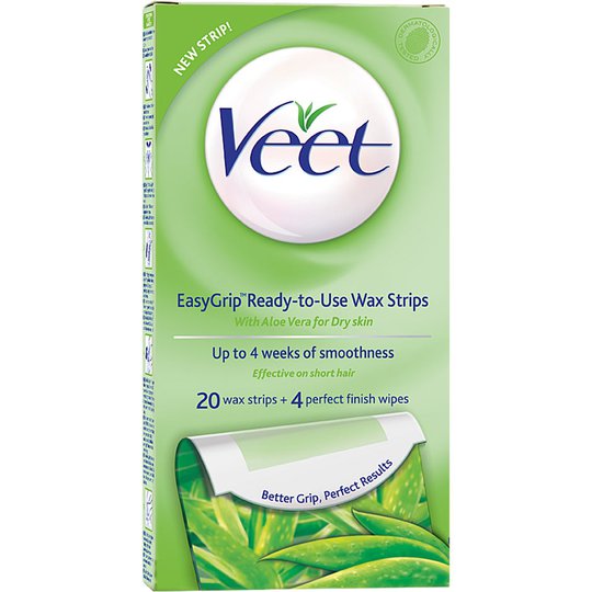 Veet EasyGrip Ready-to-Use Wax Strips, Veet Karvanpoisto