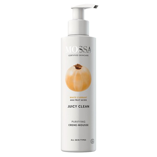Juicy Clean Purifying Crème-Mousse, 190 ml MOSSA Luonnonkosmetiikka