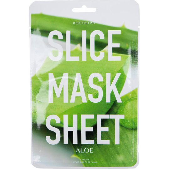 KOCOSTAR Slice Mask Sheet Aloe Vera, Kocostar Kasvonaamio