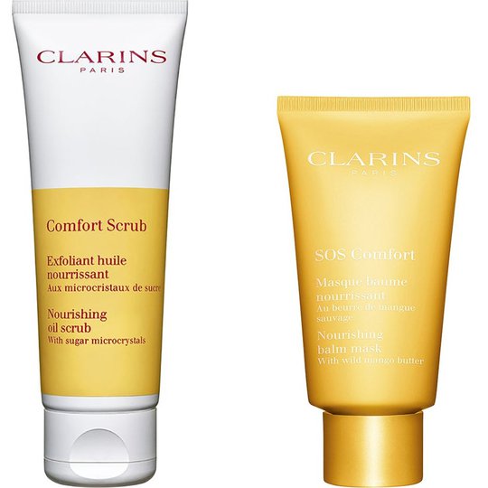 SOS Comfort Scrub & Mask, Clarins Ihonhoito
