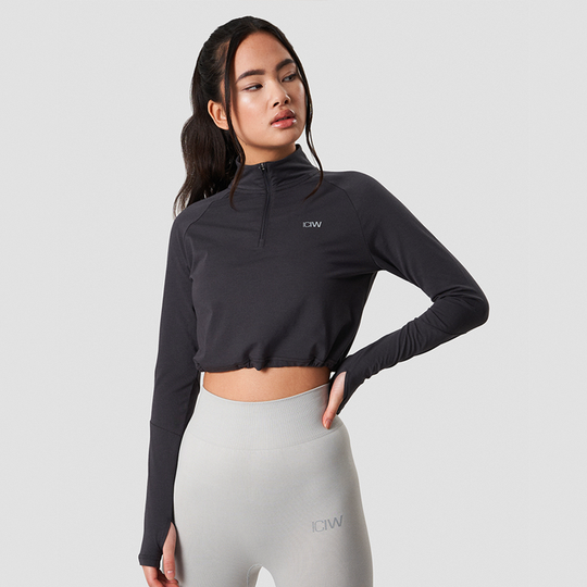 Define Cropped 1/4 Zip Adjustable, Graphite