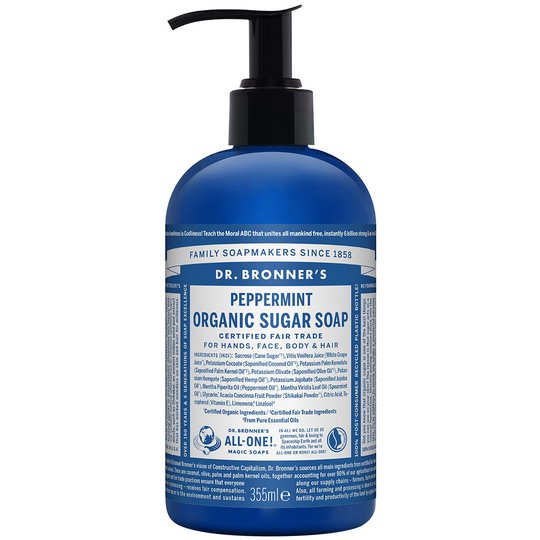 Organic Hand & Body Shikakai Soap Spearmint Peppermint, 355 ml Dr. Bronner's Suihkugeelit