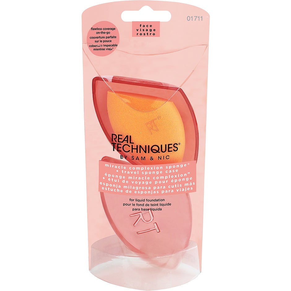 Real Techniques Miracle Complex Sponge + Travel Case, 44 g Real Techniques Meikkisienet