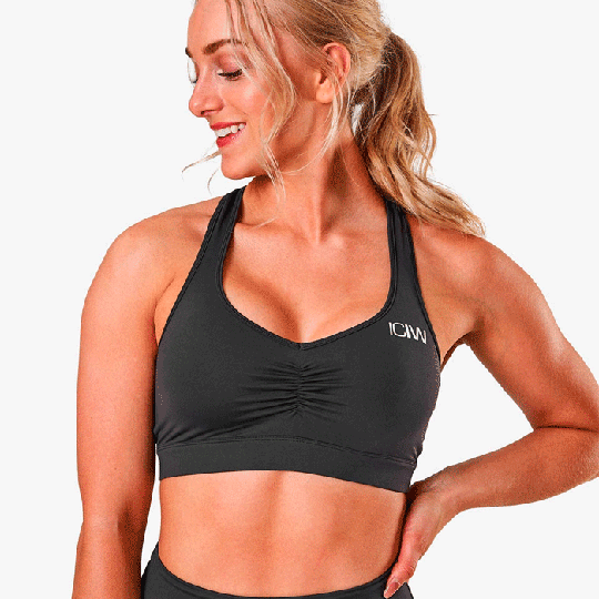 Scrunch Sports Bra, Anthracite