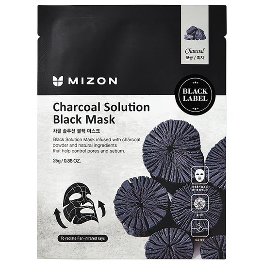 Charcoal Solution Black Mask, 25 g Mizon Kasvonaamiot