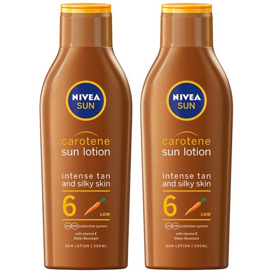 Deep Tan Carotene Sun Lotion Duo, Nivea Ihonhoito