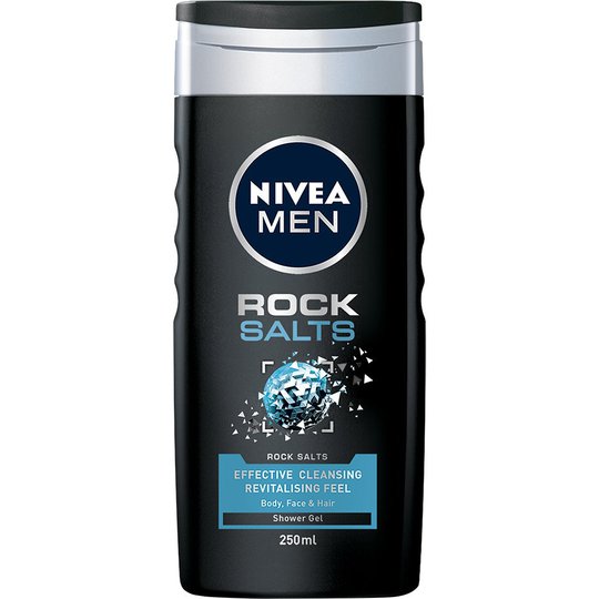 MEN Shower Rock Salts, 250 ml Nivea Suihkugeelit