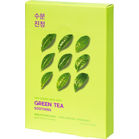 Pure Essence Mask Sheet Pack Green Tea, Holika Holika Kasvonaamiot