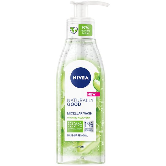 Naturally Good Wash Gel, 140 ml Nivea Kasvojen puhdistus